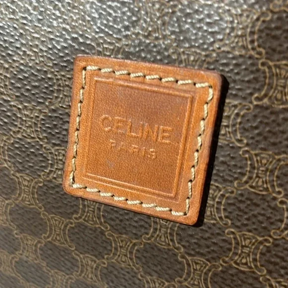 CELINE Macadam Blason Pattern Pouch/Clutch  PVC /Leather - Picture 3 of 14